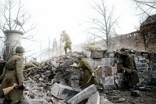 Городской бой с ППШ